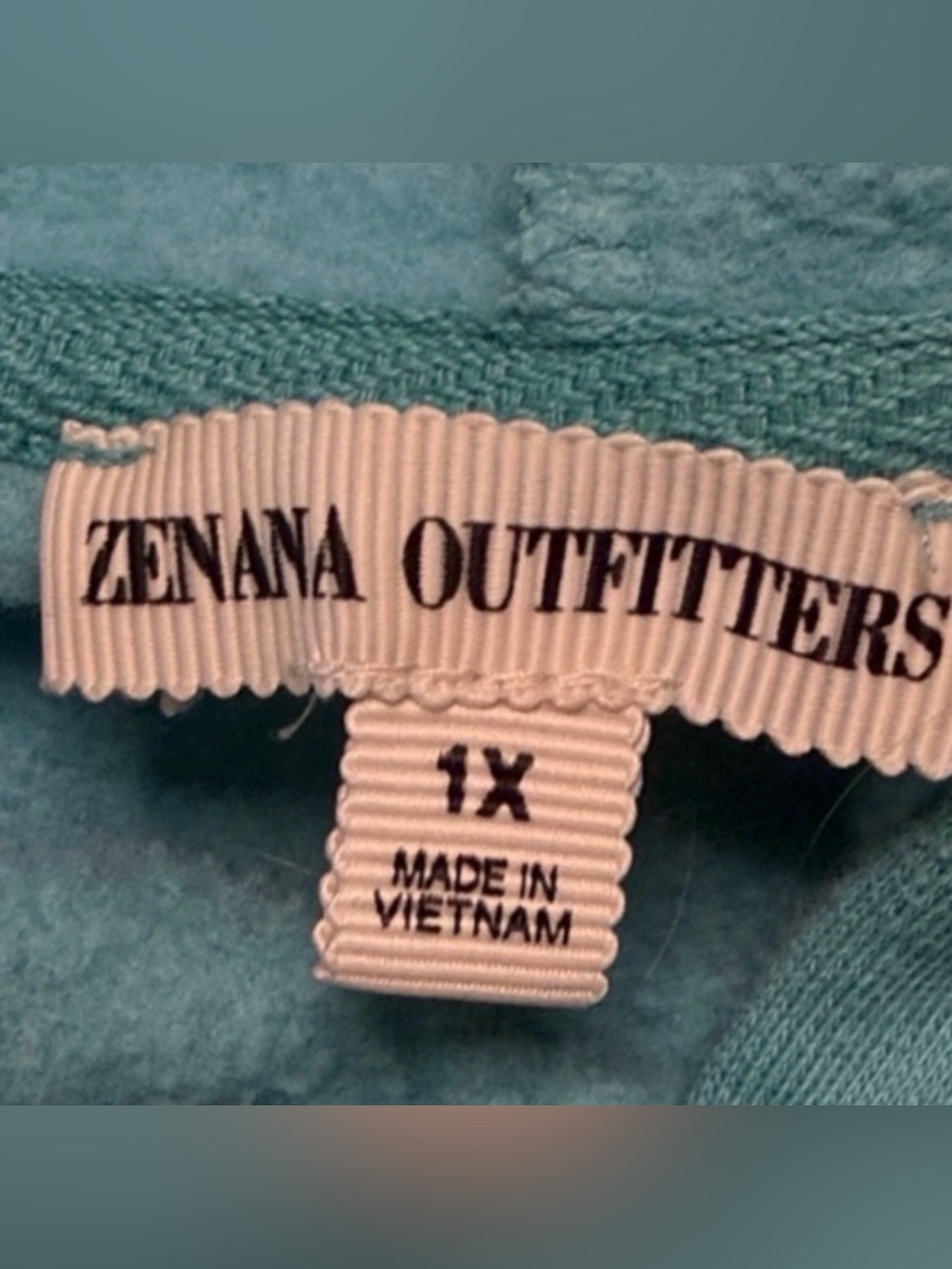 Zenana Outfitters 1X Aqua Blue Oversized Pullover Hoodie Sweatshirt - Picture 2 of 10